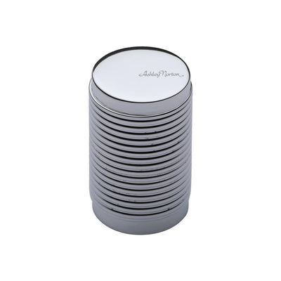 Ashley Norton MT3840 Reeded Stick Cabinet Knob in Polished Chrome