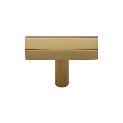 Ashley Norton MT4423 Hex T-Pull Cabinet Knob in Unlacquered Brass