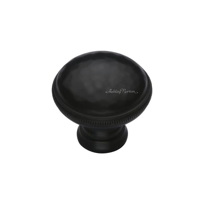 Ashley Norton MT4545 Hammered Knob in Flat Black
