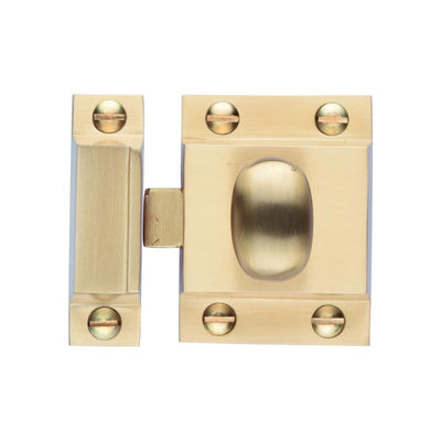 Ashley Norton MT1112-000 Oval Knob Cabinet Latch in Satin Brass
