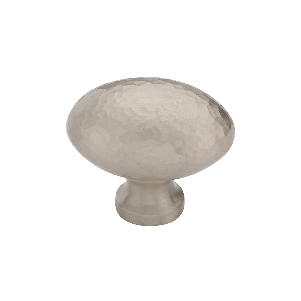 Ashley Norton MK0118 Hammered Egg Cabinet Knob in Satin Nickel