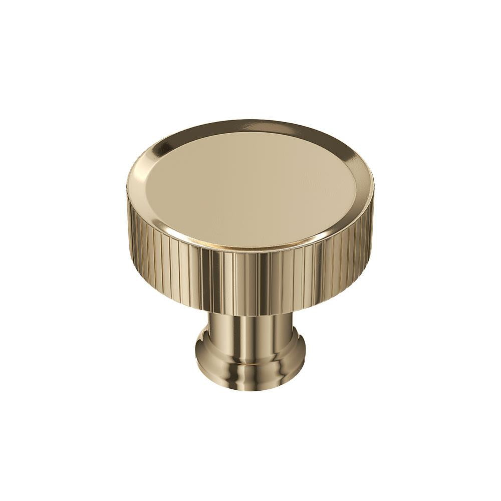 Ashley Norton MT4660 Blackburn Reeded Knob in Unlacquered Brass
