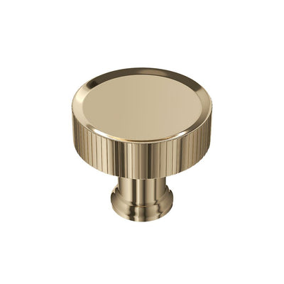 Ashley Norton MT4660 Blackburn Reeded Knob in Unlacquered Brass