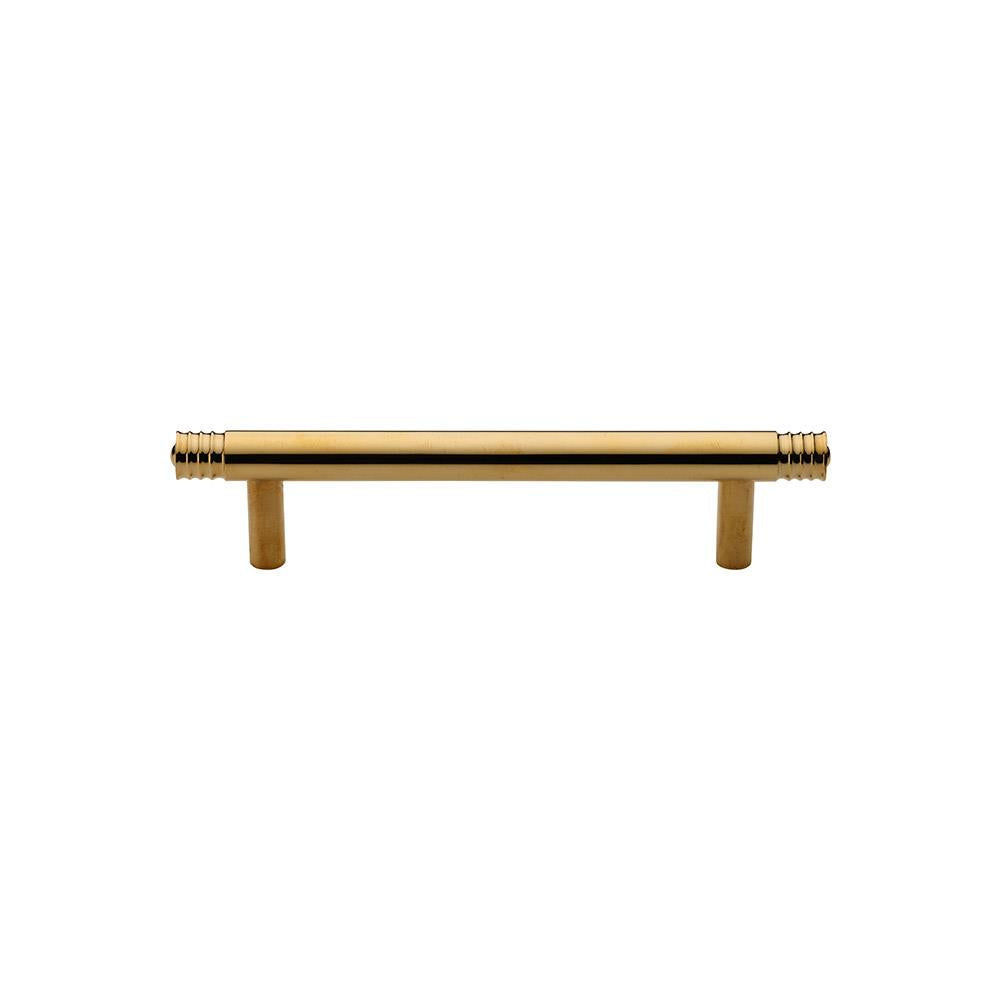 Ashley Norton MT4446 Zurich Ridged Pull in Unlacquered Brass