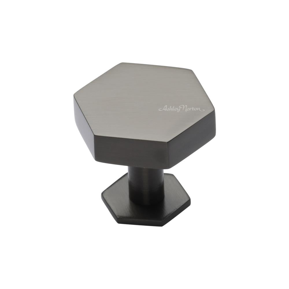 Ashley Norton MT4335 Hex Cabinet Knob in Flat Black