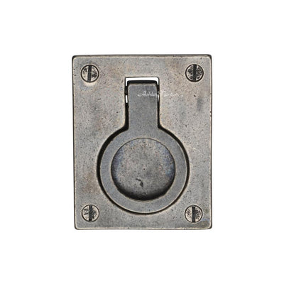 Ashley Norton 1166 Flush Ring Pull in Medium White Bronze