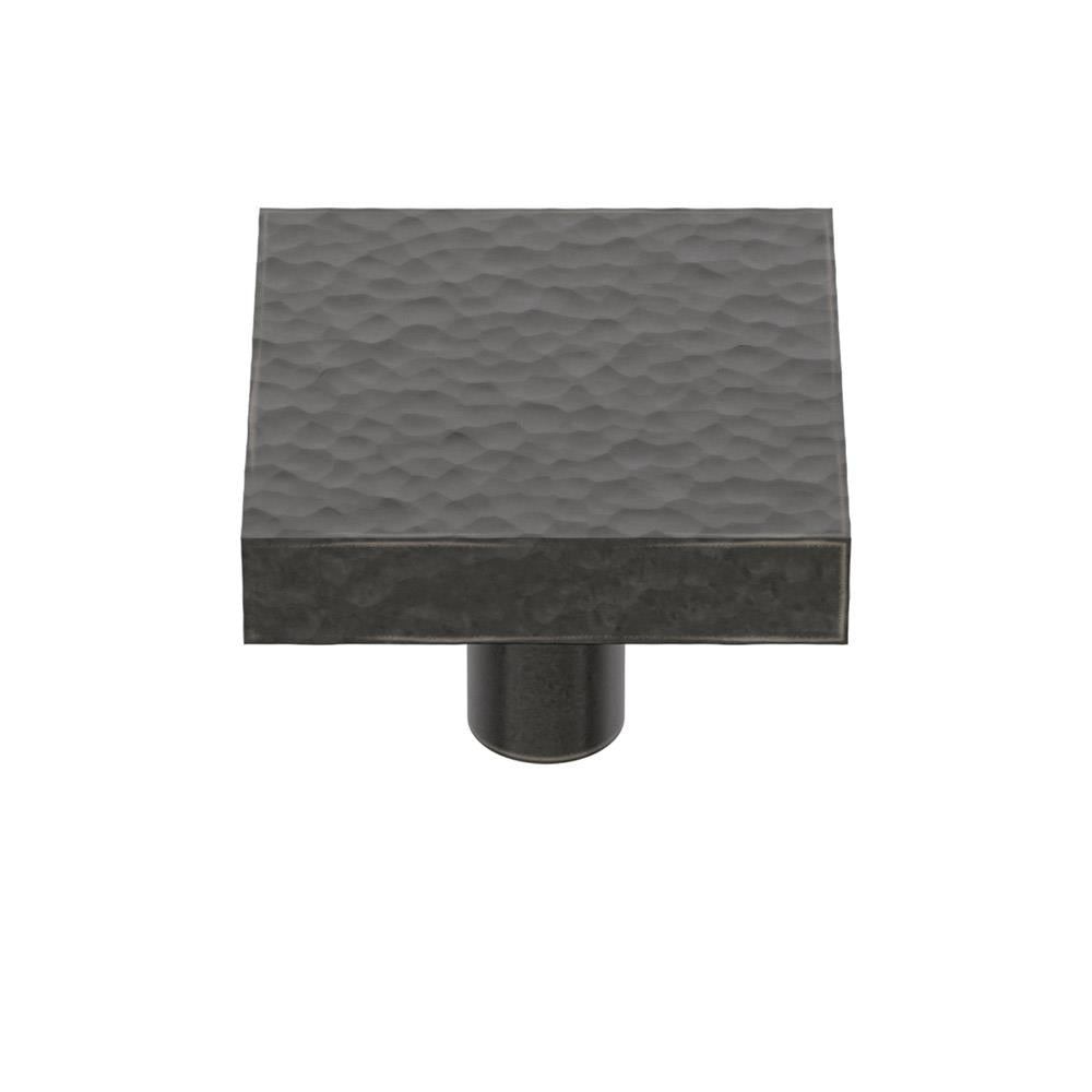 Ashley Norton H3897 Hammered Square Knob in Dark Bronze