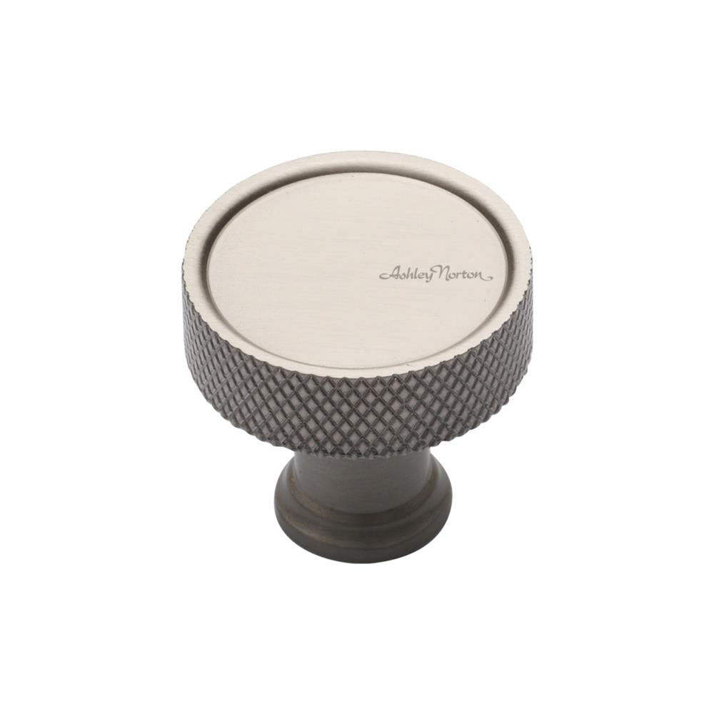 Ashley Norton MT4648 Blackburn Knurled Cabinet Knob in Satin Nickel