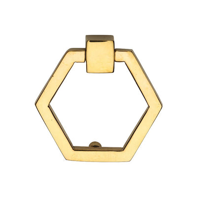 Ashley Norton MT6334 Open Hex Drop Pull in Unlacquered Brass