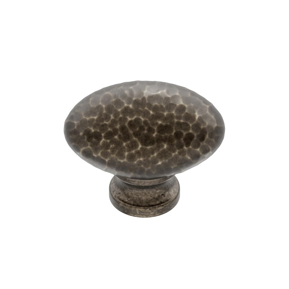 Ashley Norton H118 Hammered Egg Knob in Medium White Bronze