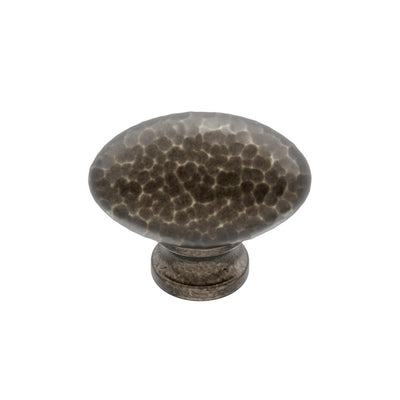 Ashley Norton H118 Hammered Egg Knob in Medium White Bronze