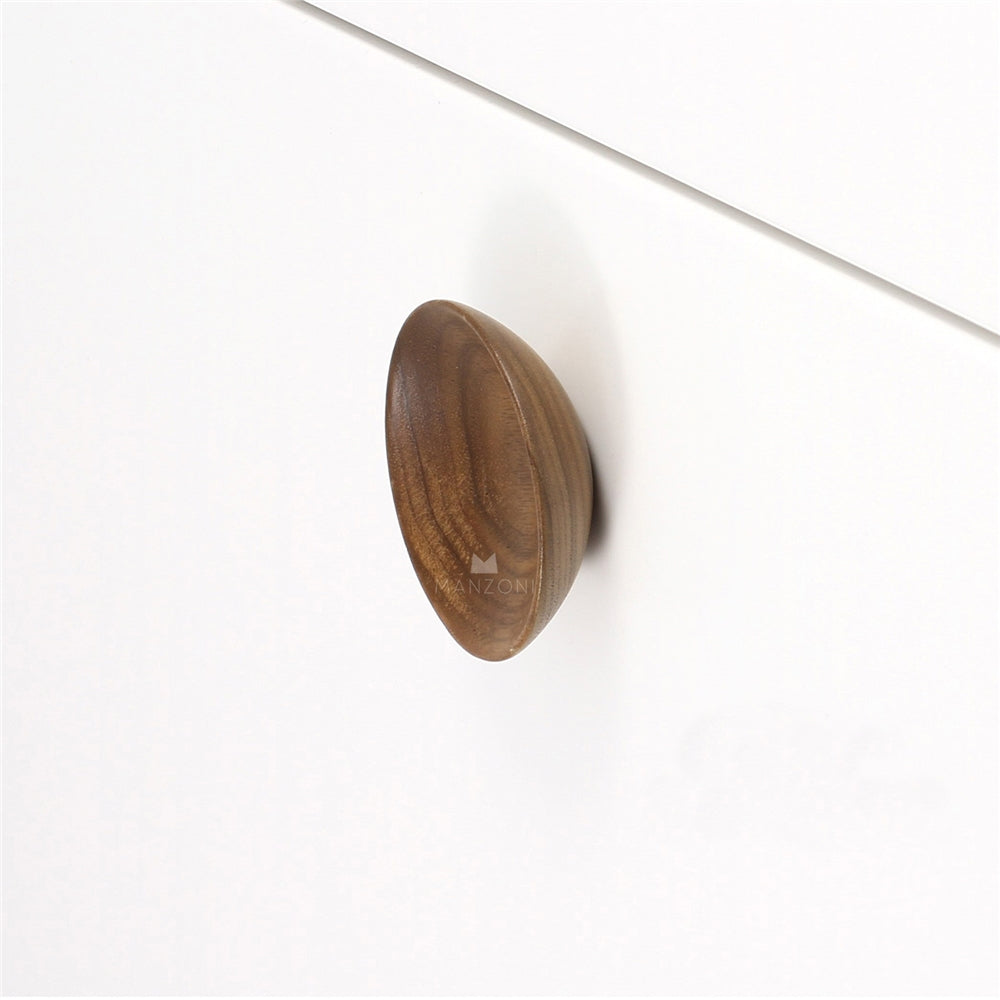 Ashley Norton MN4328 Round Concave Knob in Walnut