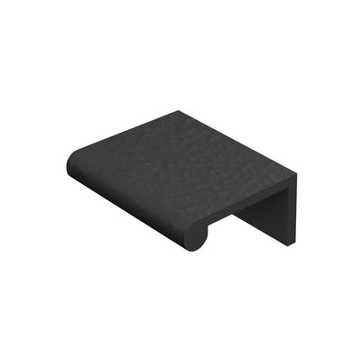 Ashley Norton MK8430 Rear-Mounted Hammered Edge Pull in Flat Black