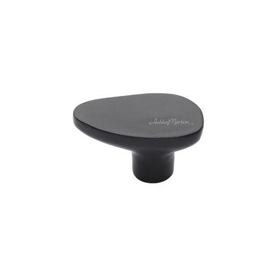 Ashley Norton 3920 Oblong Stone Knob in Matte Black