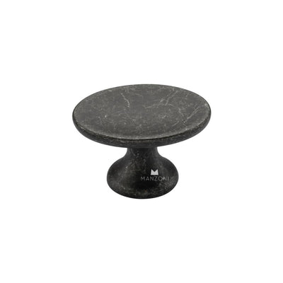 Ashley Norton MG0799 Oval Capri Knob in Vintage Black Iron