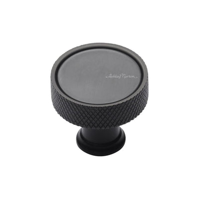 Ashley Norton MT4648 Blackburn Knurled Cabinet Knob in Dark Oil Rubbed