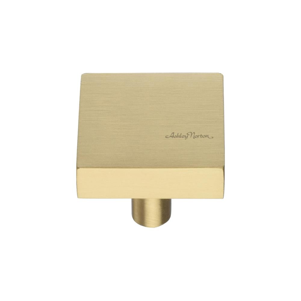 Ashley Norton MT3685 Square Knob in Satin Brass