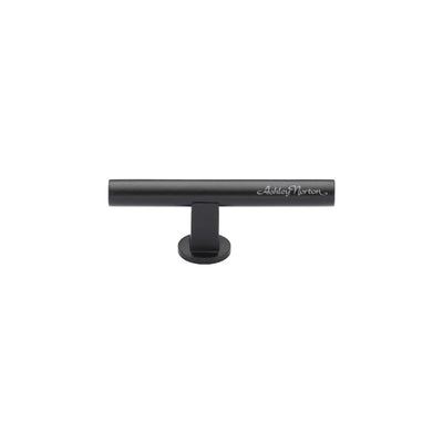 Ashley Norton Mt0365 Gallery Pull Cabinet Knob in Flat Black