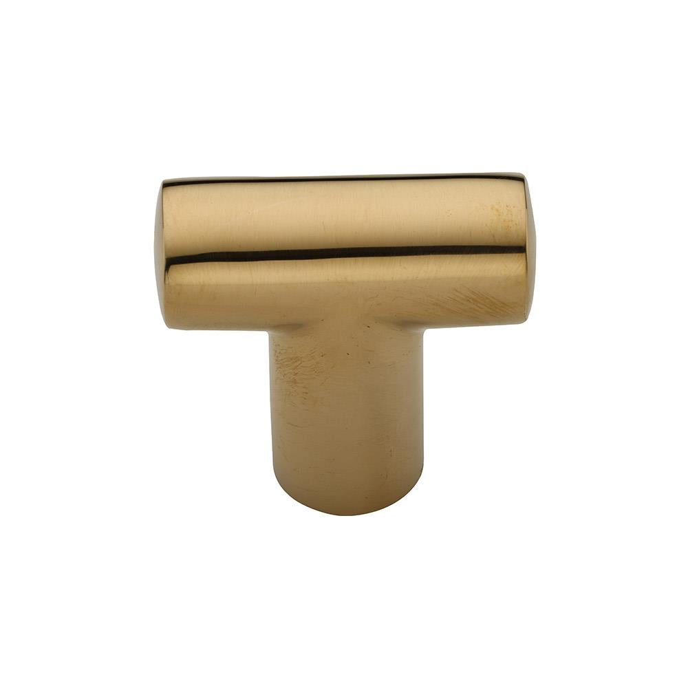 Ashley Norton MT2234 'T' Knob in Unlacquered Brass