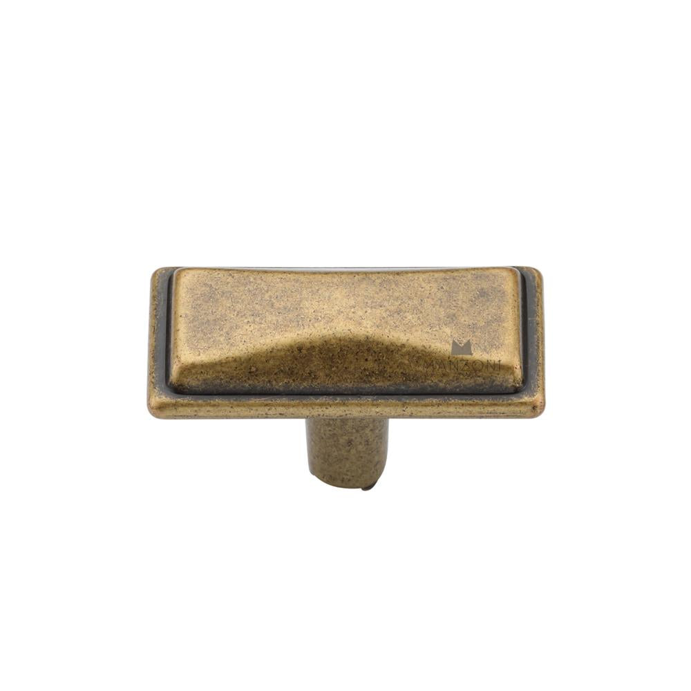 Ashley Norton MB4090 Luca Knob in Distressed Brass