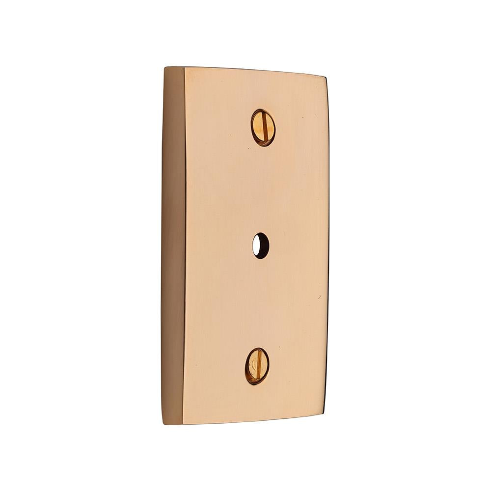 Ashley Norton MT42SQ Rectangular Backplate in Unlacquered Brass