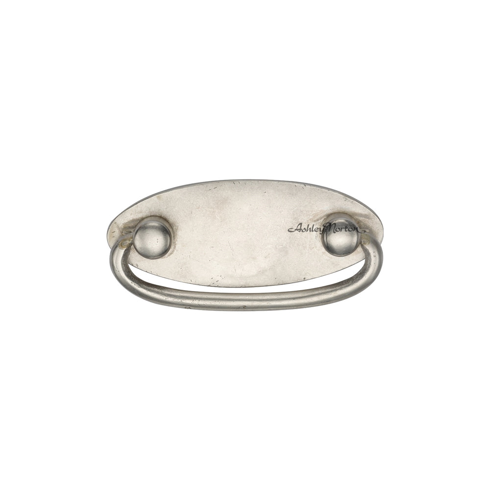 Ashley Norton 6266 Oval Drop Pull in White Bronze