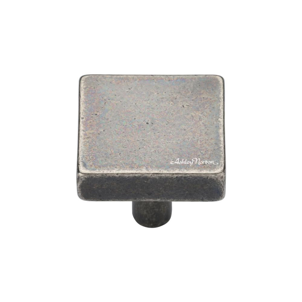 Ashley Norton 3897 Square Disc Knob in Medium White Bronze