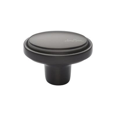 Ashley Norton MT3975 Oval Cabinet Knob in Flat Black
