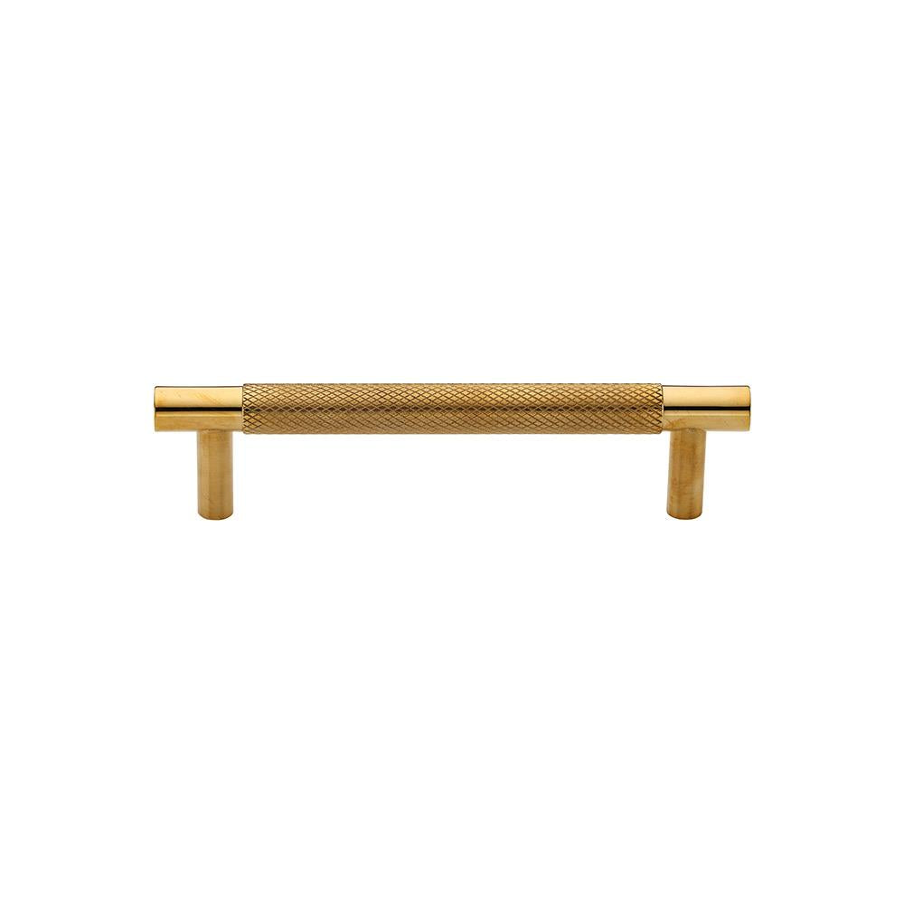 Ashley Norton MT4461 Bern Partial Knurled Pull in Unlacquered Brass