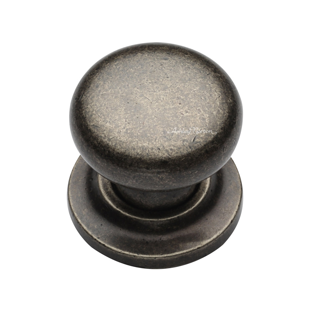 Ashley Norton 113 Round Knob on Rose in Medium White Bronze