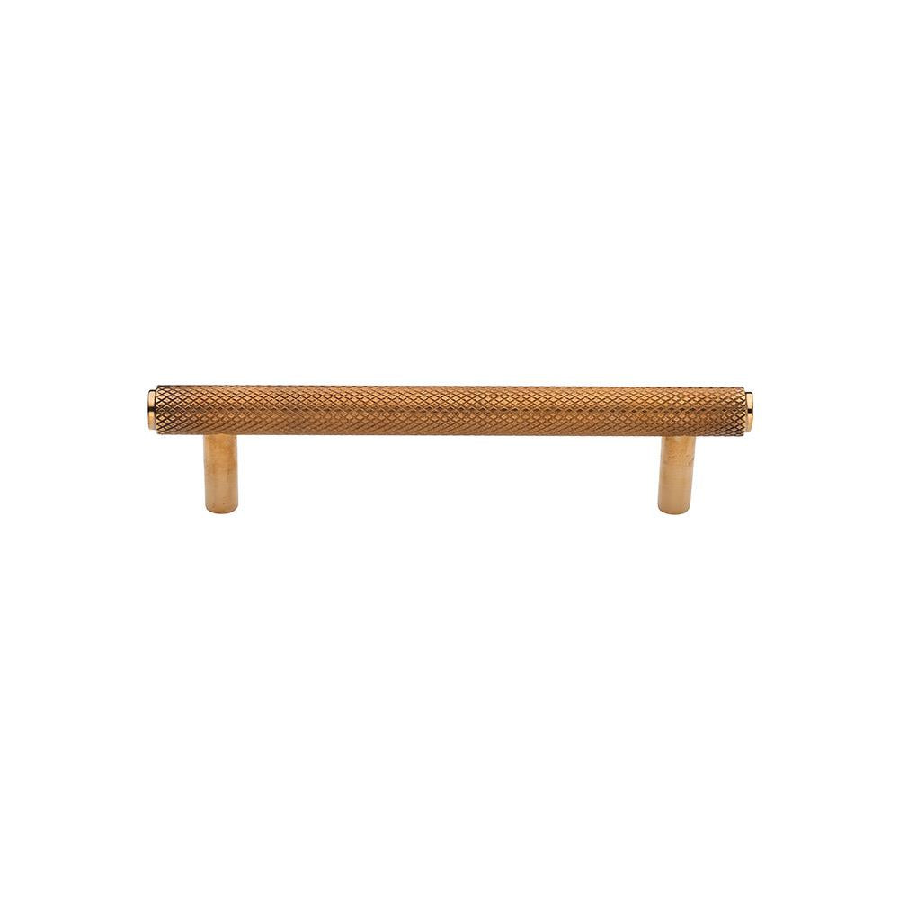 Ashley Norton MT4458 Basel Knurled Pull in Unlacquered Brass