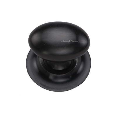 Ashley Norton MT0114 Egg Knob on Rose in Dark Oil Rubbed