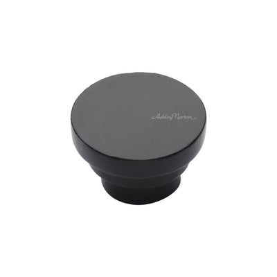 Ashley Norton 3624 Round Step Knob in Matte Black