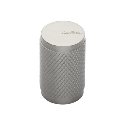 Ashley Norton MT3850 Knurled Stick Cabinet Knob in Satin Nickel