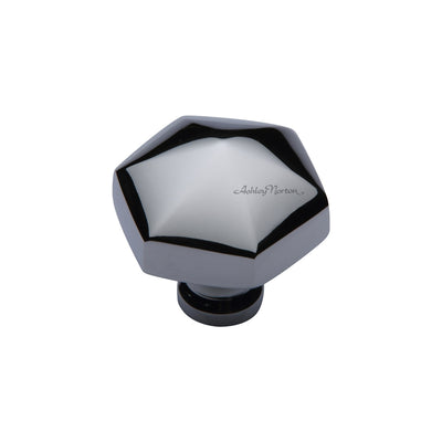 Ashley Norton MT2238 Hex Knob in Polished Chrome