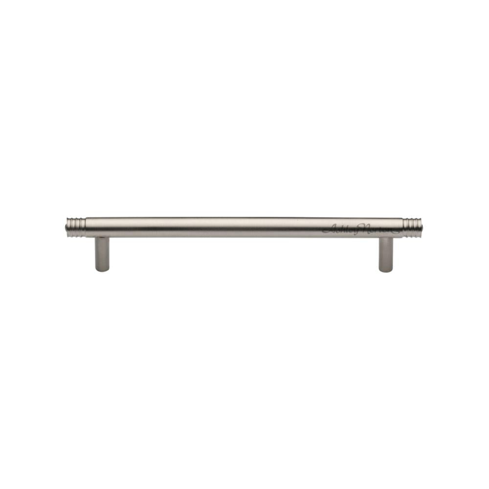 Ashley Norton MT4446 Zurich Ridged Pull in Satin Nickel