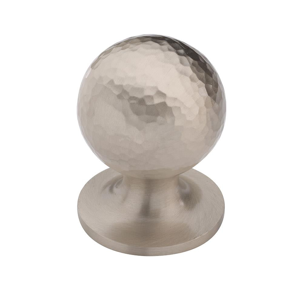 Ashley Norton MK8321 Hammered Orb Knob in Satin Nickel