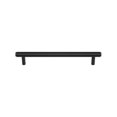 Ashley Norton MT4447 Lucerne Reeded Cabinet Pull in Flat Black