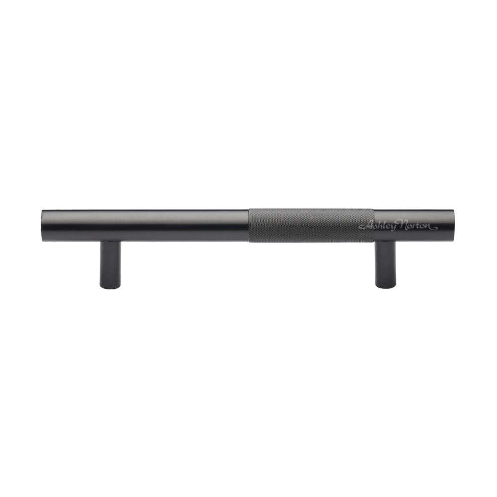 Ashley Norton V1365 Bar Knurled Appliance Pull in Flat Black