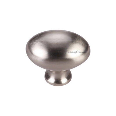 Ashley Norton MT0118 Egg Knob in Satin Nickel