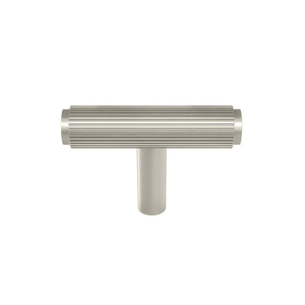Ashley Norton MT4404 Lucerne Reeded T-Bar in Satin Nickel