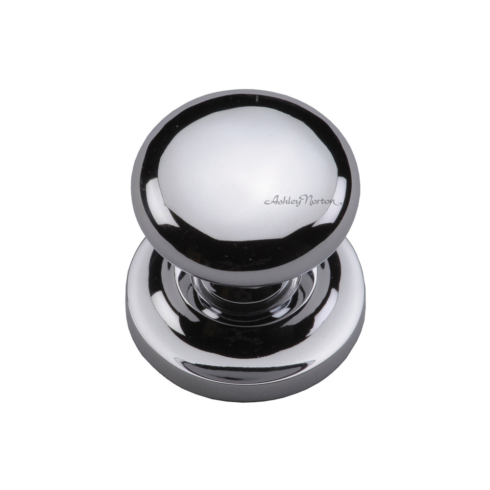 Ashley Norton MT0113 Round Knob on Rose in Polished Chrome