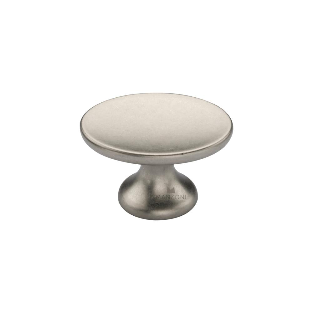Ashley Norton MG0799 Oval Capri Knob in Vintage Nickel