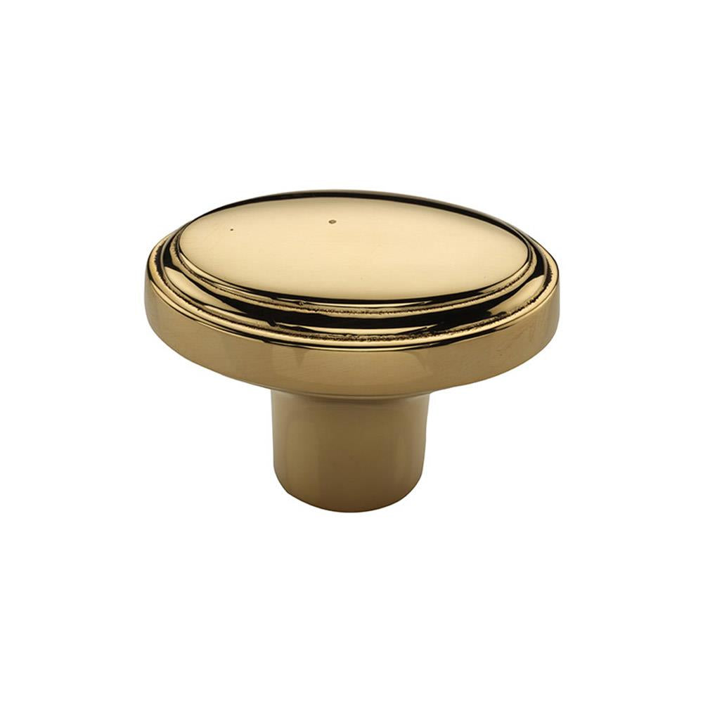 Ashley Norton MT3975 Oval Cabinet Knob in Unlacquered Brass