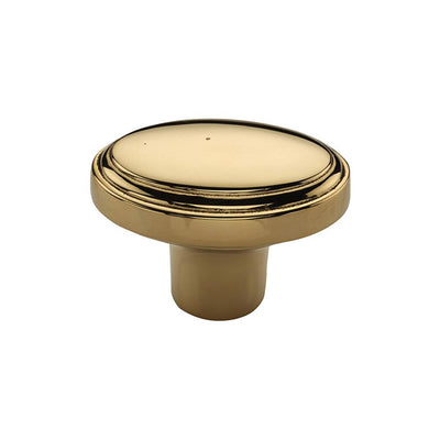 Ashley Norton MT3975 Oval Cabinet Knob in Unlacquered Brass