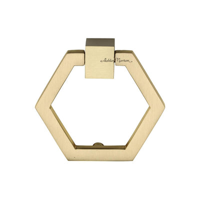 Ashley Norton MT6334 Open Hex Drop Pull in Satin Brass