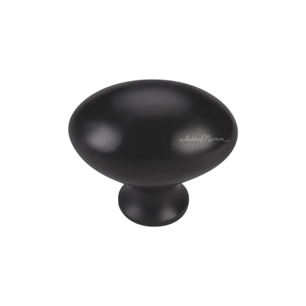 Ashley Norton MT0118 Egg Knob in Flat Black