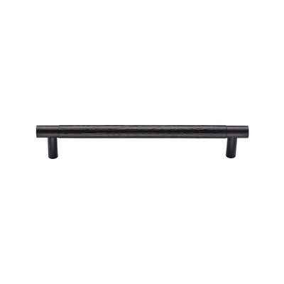 Ashley Norton MK4461 Partial Hammered Cabinet Pull in Flat Black
