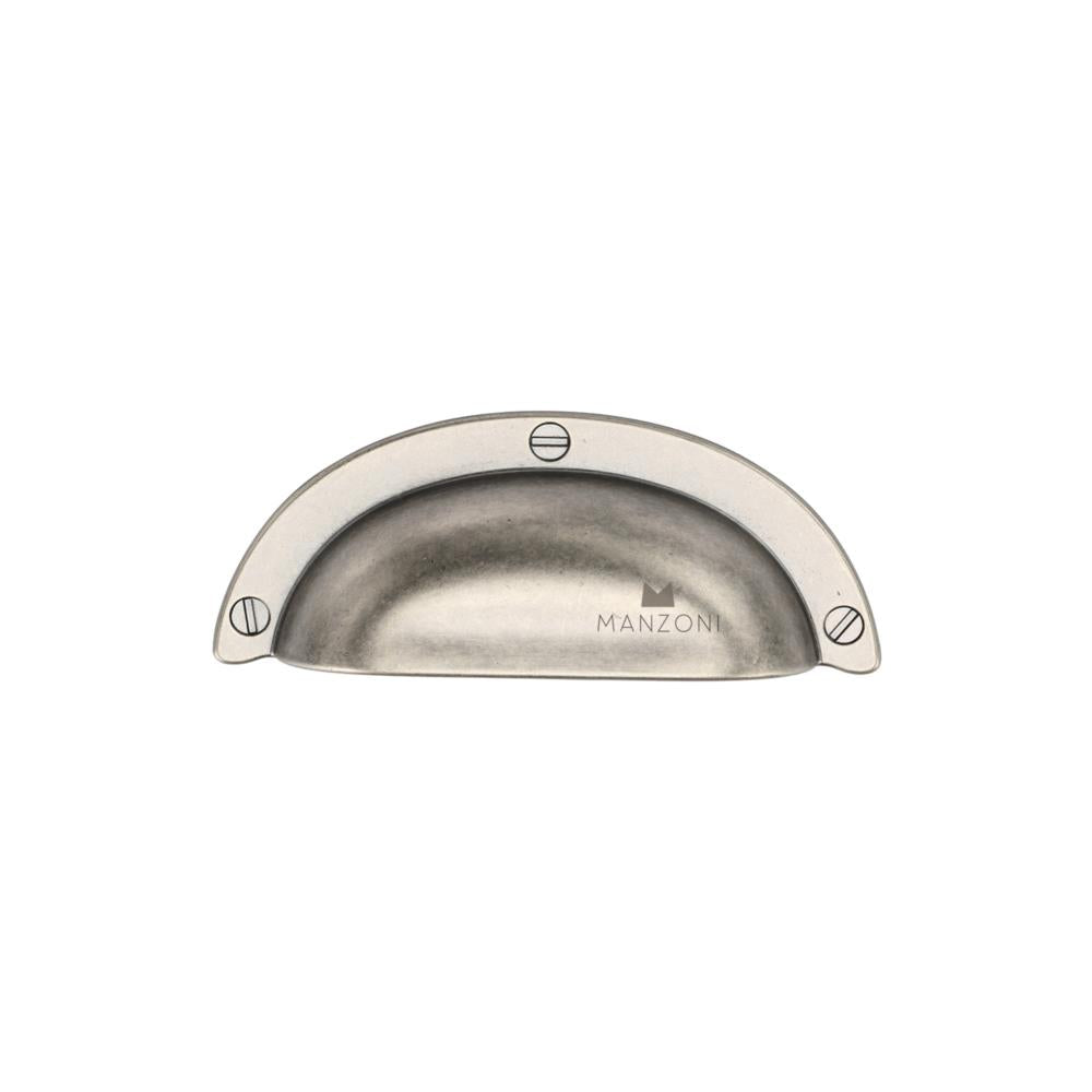 Ashley Norton MB5120 Faux Screw Bin Pull in Distressed Pewter