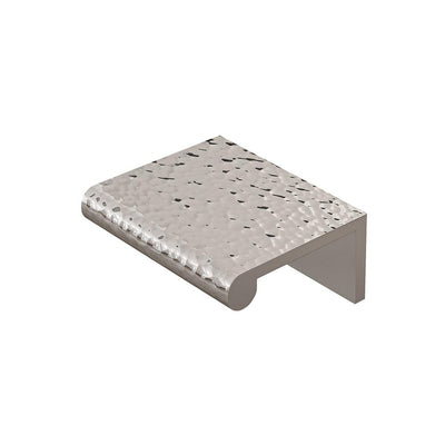 Ashley Norton MK8430 Rear-Mounted Hammered Edge Pull in Polished Nickel